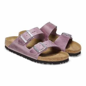Birkenstock Women's Arizona Oiled Leather Sandals Purple NIB EU 37 US 6-6.5 REG